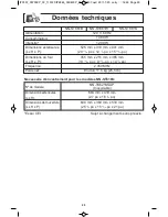 Preview for 63 page of Panasonic NN-ST661B Operating Instructions Manual