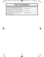 Preview for 64 page of Panasonic NN-ST661B Operating Instructions Manual