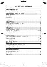 Preview for 2 page of Panasonic NN-ST663S Operating Instructions Manual