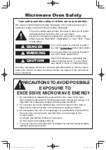 Preview for 3 page of Panasonic NN-ST663S Operating Instructions Manual