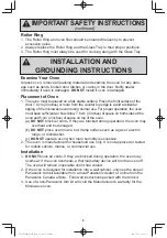 Preview for 7 page of Panasonic NN-ST663S Operating Instructions Manual