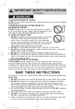 Preview for 6 page of Panasonic NN-ST676S Operating Instructions Manual