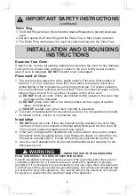 Preview for 7 page of Panasonic NN-ST676S Operating Instructions Manual