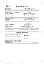 Preview for 34 page of Panasonic NN-ST676S Operating Instructions Manual