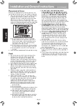 Предварительный просмотр 7 страницы Panasonic NN-ST67JS Operating Instructions Manual