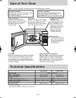 Preview for 19 page of Panasonic NN-ST680S Operation And Cooking Manual