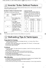 Preview for 18 page of Panasonic NN-ST681 Operating Instructions Manual