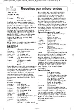 Preview for 54 page of Panasonic NN-ST681 Operating Instructions Manual