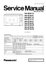 Preview for 1 page of Panasonic NN-ST681S Service Manual