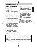 Preview for 2 page of Panasonic NN-ST686S Operating Instructions Manual