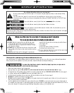 Preview for 3 page of Panasonic NN-ST74LS Owner'S Manual