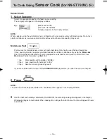 Preview for 17 page of Panasonic NN-ST750W Operating Instruction And Cook Book