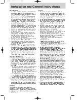 Preview for 3 page of Panasonic NN-ST756W Operation Manual