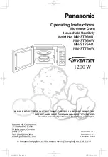 Preview for 1 page of Panasonic NN-ST766B Operating Instructions Manual