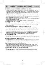 Preview for 10 page of Panasonic NN-ST766B Operating Instructions Manual