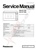 Panasonic NN-ST776S Service Manual предпросмотр