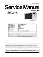 Panasonic NN-T221MB Service Manual preview