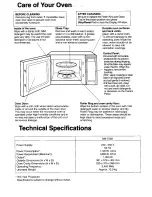 Preview for 16 page of Panasonic NN-T583SF Operation Manual