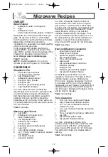 Preview for 19 page of Panasonic NN-T655 Operating Instructions Manual