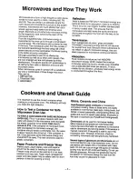 Preview for 5 page of Panasonic NN-T703 Operation Manual