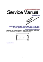 Preview for 1 page of Panasonic NN-T704QF Service Manual