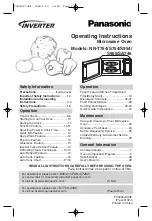 Panasonic NN-T754 Operating Instructions Manual preview