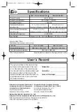 Preview for 30 page of Panasonic NN-T754 Operating Instructions Manual