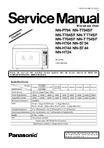 Preview for 1 page of Panasonic NN-T754SF Service Manual