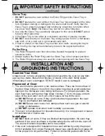 Preview for 5 page of Panasonic NN-T793 Operating Instructions Manual