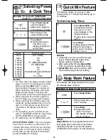 Preview for 14 page of Panasonic NN-T793 Operating Instructions Manual