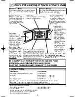 Preview for 26 page of Panasonic NN-T793 Operating Instructions Manual