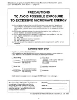 Preview for 3 page of Panasonic NN-T888S Operating Instructions Manual