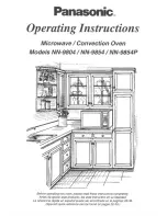 Panasonic NN9804 - MICROWAVE CONV. OVEN Operating Instructions Manual preview