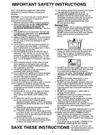 Preview for 4 page of Panasonic NN9804 - MICROWAVE CONV. OVEN Operating Instructions Manual