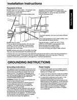 Preview for 5 page of Panasonic NN9804 - MICROWAVE CONV. OVEN Operating Instructions Manual