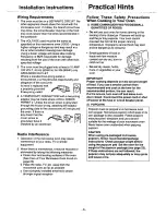 Preview for 6 page of Panasonic NN9804 - MICROWAVE CONV. OVEN Operating Instructions Manual