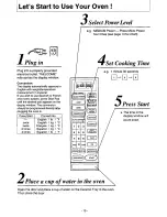 Preview for 10 page of Panasonic NN9804 - MICROWAVE CONV. OVEN Operating Instructions Manual