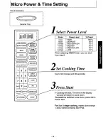 Preview for 13 page of Panasonic NN9804 - MICROWAVE CONV. OVEN Operating Instructions Manual