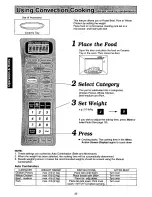 Preview for 20 page of Panasonic NNC988B - MICROWAVE Operating Instructions Manual