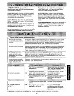 Preview for 43 page of Panasonic NNC988B - MICROWAVE Operating Instructions Manual