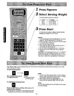 Preview for 22 page of Panasonic NNC988W - MICROWAVE CONV. OVEN Operating Instructions Manual