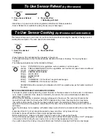 Предварительный просмотр 13 страницы Panasonic NNC994S - Genius Prestige - Convection Microwave... Operating Instructions Manual