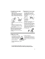 Preview for 6 page of Panasonic NNE205 Cookery Book & Operating Instructions