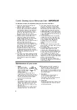 Preview for 6 page of Panasonic NNE252WB Operating Instructions And Cookery Book