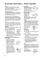 Preview for 8 page of Panasonic NNE273 Cookery Book & Operating Instructions