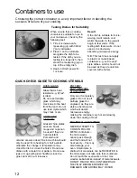 Preview for 14 page of Panasonic NNE273 Cookery Book & Operating Instructions