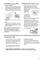 Preview for 5 page of Panasonic NNE273SBBPQ Operating Instruction And Cook Book