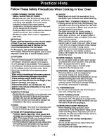 Preview for 6 page of Panasonic NNE566 - MICROWAVE Operating Instructions Manual