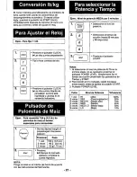 Preview for 23 page of Panasonic NNE566 - MICROWAVE Operating Instructions Manual