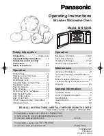 Panasonic NNG354 - MICROWAVE -0.7 CUFT Operating Instructions Manual предпросмотр